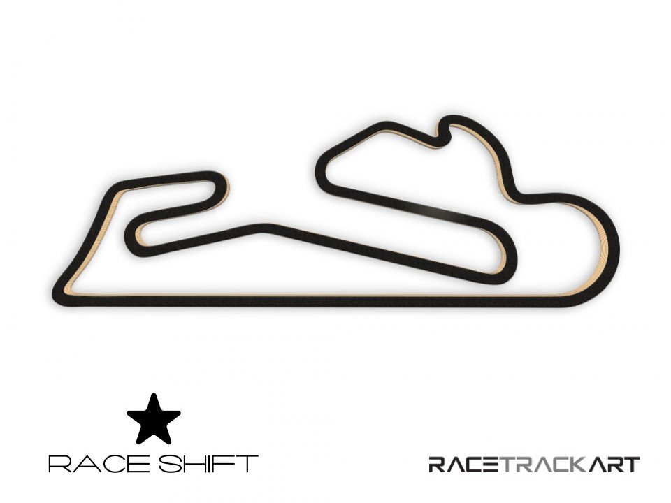 Race Shift Circuit Estoril Autodrome Portugal 3D Track Art